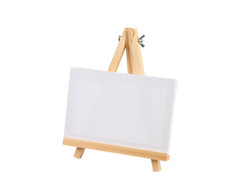 Leinwand mit Staffelei