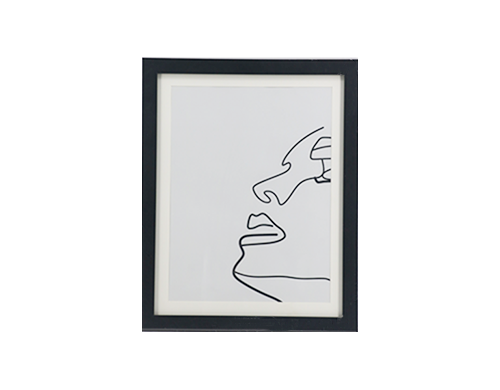 Wandbild Line Art