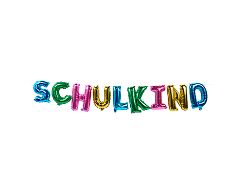 Folienballongirlande „Schulkind“