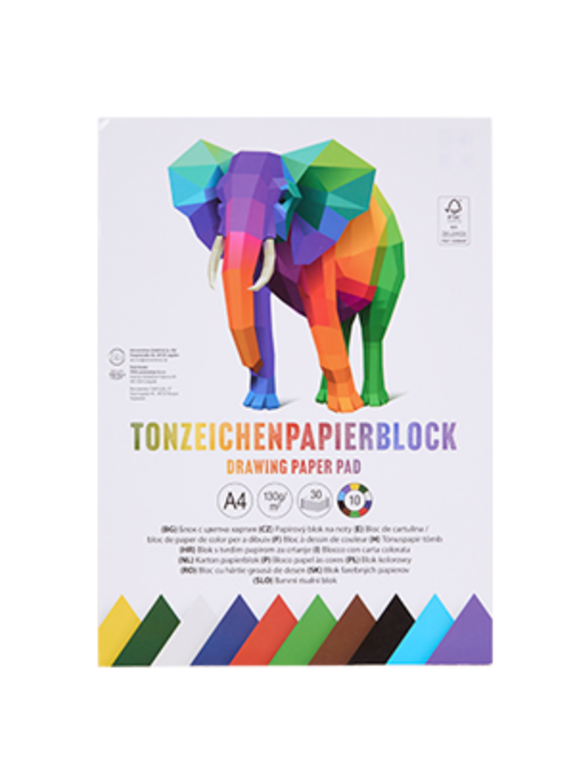 Tonzeichenpapierblock