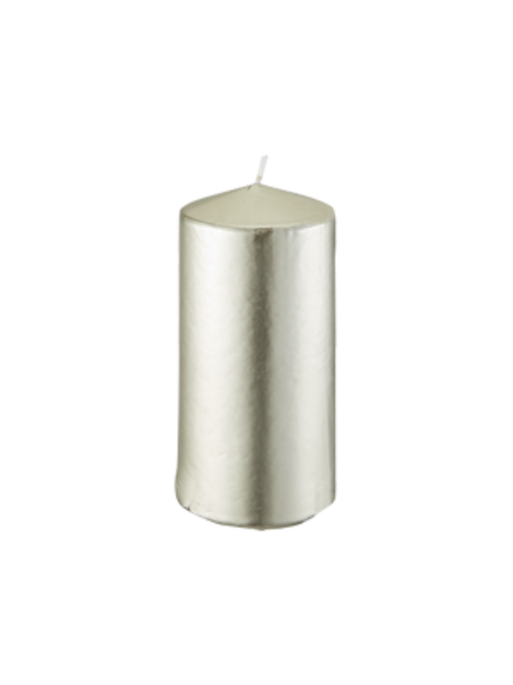 Metallic Stumpenkerze